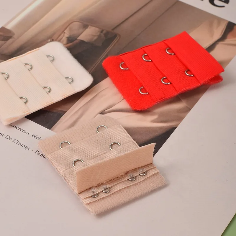 1601358869367 JINHONG Wholesale High Quality 3*2 Hook and Eye Tape Back Bra Extender Hook Tape Bra Making Accessories