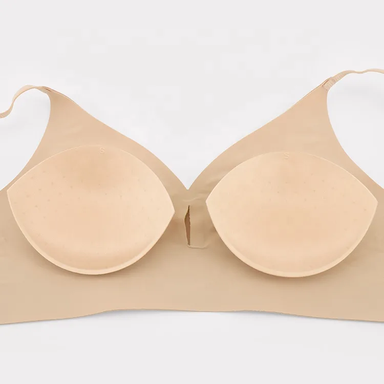 JHL359 Jinhong JHL359 100% Polyester Sponge Adjustable Comfortable Oval Shape Breast Decoration Bra Pads One Size Fashionable