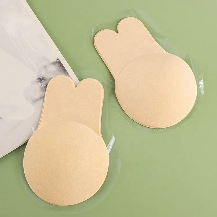 1601652576273 2025 Hot Sale Breast Petals Breast Lift Push-Up Rabbit Ear Pulling Reusable Silicone Seamless Invisible Nipple Cover Bra