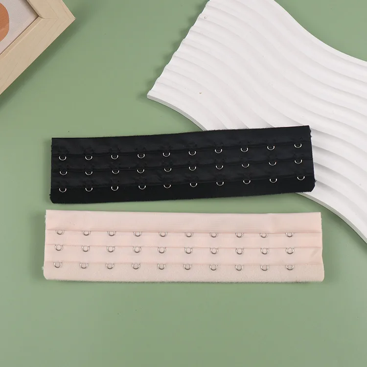 YGQ13 Custom Luxury Garment Bra Hook and Eye Tape Underwear Accessories with 3 Hook Bra Back Extender