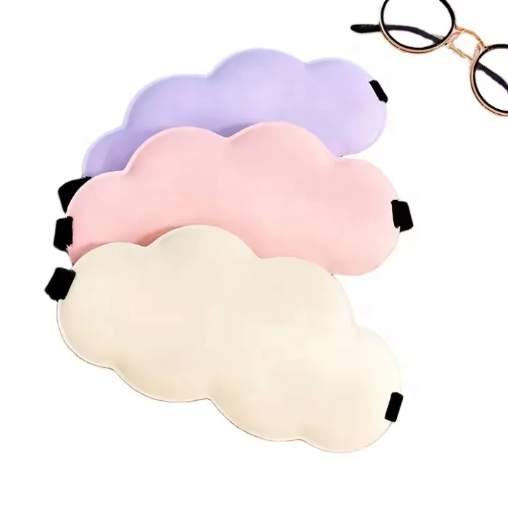1601105692397 New Fashion 3D Cloud Summer/Winter Ice Silk Breathable Rebound Memory Foam Push up Eye Mask for Four Seasons