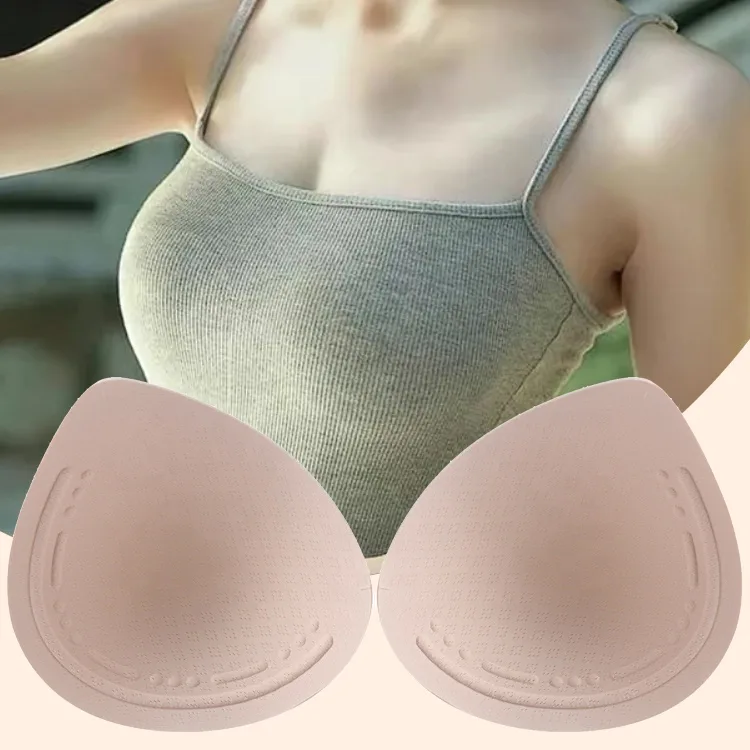 JHL709 JINHONG JHL709 Wholesale Women Bras Underwear Accessories High Quality Swimmer Wear Drop Shape Bra Pad 100% Polyester Made