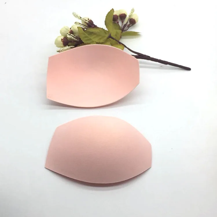 HJHL98 JINHONG HJHL98 Excellent Quality Women'S Sweat Absorbent Sponge Polyester Bra Pad 0.8cm Thick Pale Pink Bikini Insert Pad for