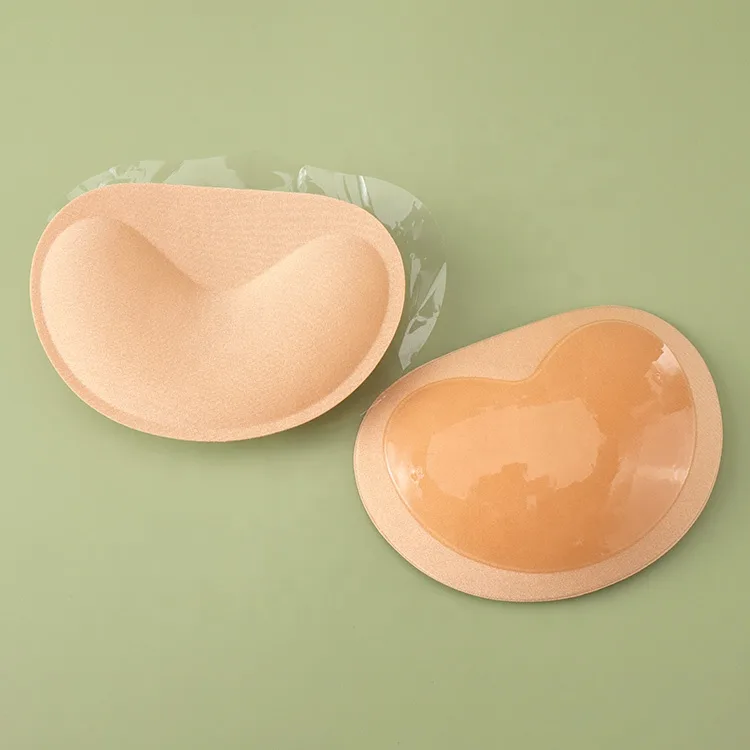 YB14 JINHONG YB14 Sexy Women's Round Non-Removable Sponge Molded Bra Cups Push-Up Pads Insert Nylon Bra Pads for Bikini Use